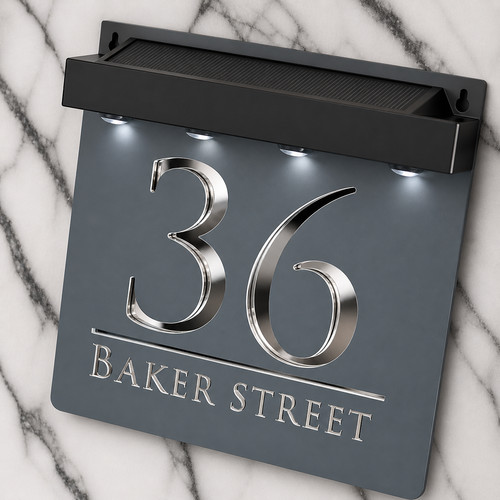 Laser house number plaques - laser,
