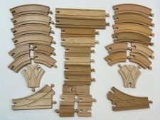 Wooden Train Track Set Of X34