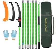 SMONTER 26Ft Tree Pole Pruner Saws for Tree Trimming Manual Branches Trimmer Ext