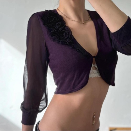 Kaliko purple cropped long - purple,