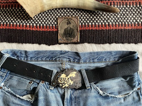Levi vintage leather belt - levi's,