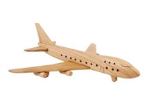 Handmade wooden jumbo jet - handmade, –