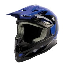 Nitro MX700 Podium MX Helmet Holeshot Black Blue