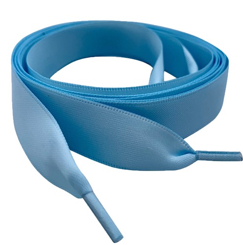 Ribbon shoelaces with aglets - with,