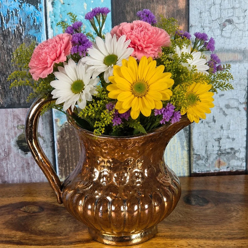 Wade jug pitcher vase - wade, gold