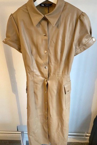 Zara faux leather caramel