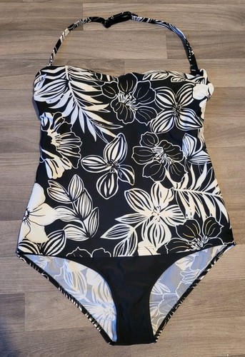 Matalan black white - white, floral