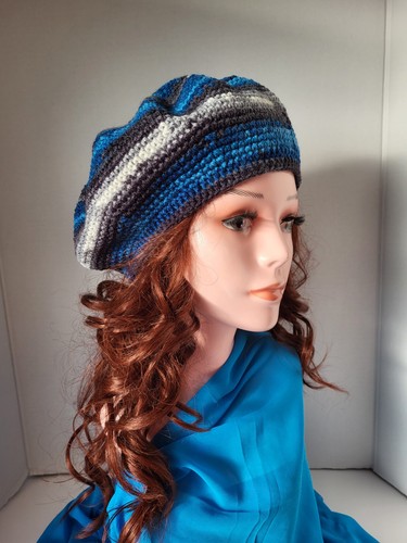 Handmade crochet beret hat - crochet,