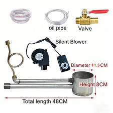 11.5cm Waste Oil Burner Kit