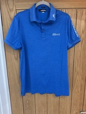 J Lindeberg Official Men’s Golf Polo Shirt L Sea Blue The Astbury Reg Fit Top