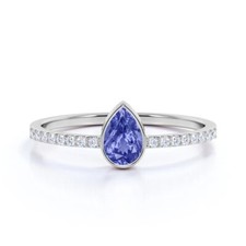 Pear Cut Tanzanite Engagement