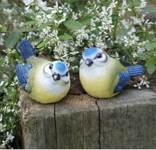 GARDEN BIRDS Set Of 2 BLUE