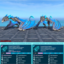 Top Stat Lightning Wyvern Mating Pair - Black and Azure Blue - Ark Ascended PVE