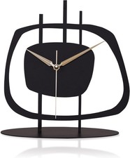 Muyika Desk Clock For Living Room, 8.9x9.5 Inch Size, Mantel Clock,Shelf Clocks