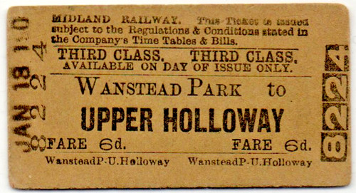 Midland railway ticket - railway,