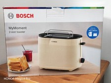Bosch TAT2M127GB MyMoment 2 Slice Compact Toaster - Cream. reddot WINNER 2024.