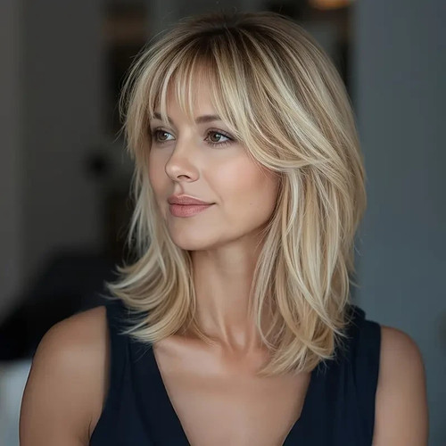 Balayage light golden blonde - golden,