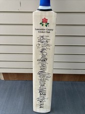 Lancashire County Cricket Club Signed Bat
