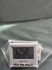 Acctim Mini Flip II Digital Travel Alarm, With Date & Temperature Folding - New