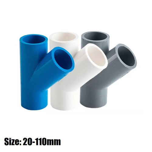 Pvc way y shape pipe - 45°,