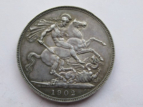 1902 silver edward vii crown - 1902,