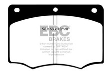 EBC Greenstuff Front Brake Pads for TVR 450 4.4 (86 > 90)