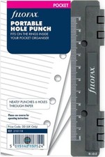 Filofax Pocket size Portable 6 (Six) Hole Punch Organiser Insert 210118