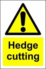 Hedge cutting safety metal