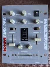 KAM 4 Channel DJ Mixer KCM 250 Silver. Untested