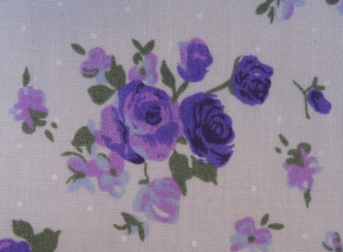 Bunting purple roses spots - purple,
