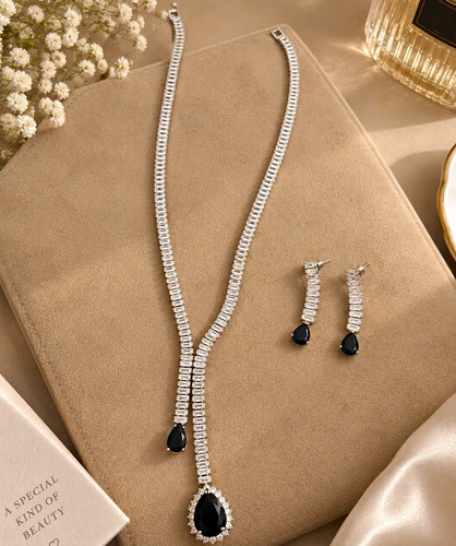 Silver tone black - silver,