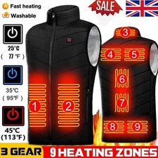 Heated Vest Warm Gilet Winter Electric USB Jacket Men Women Heating Coat Thermal