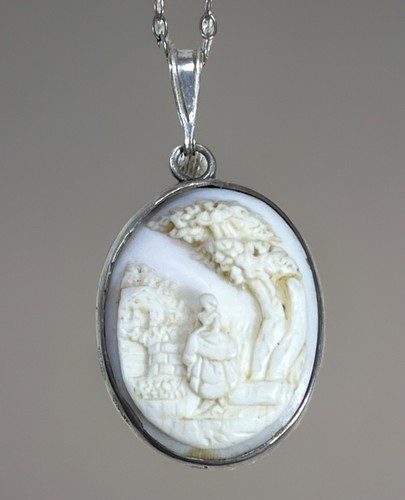 Vintage sterling silver carved - vintage,