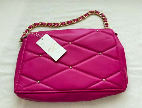 Primark pink quilted faux - primark,