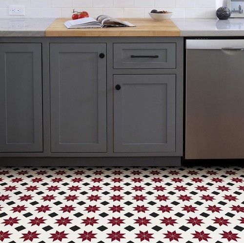 Peel stick vinyl floor - ,