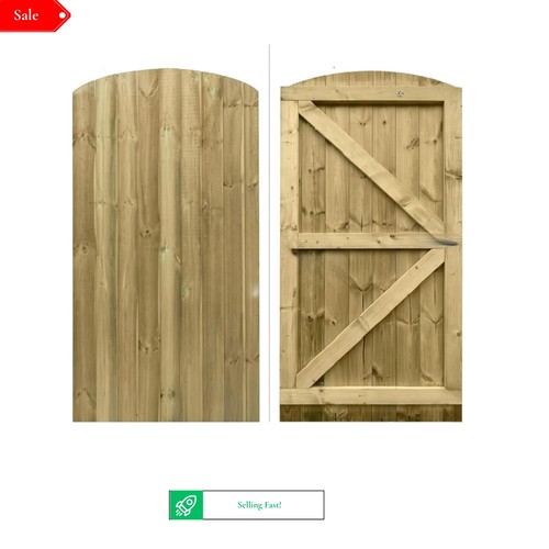 Wooden garden gate 180cm - wooden, x