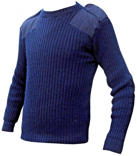 Royal navy blue round neck - navy,