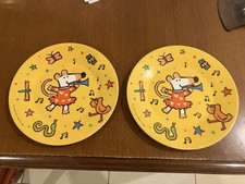Maisy Mouse Plates  Petit Jour Paris 2006 Melamine x 2 20cm