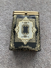 Vintage 1960s Brevettata Italian Leather Wrap Cigarette Case Made in Italy Black