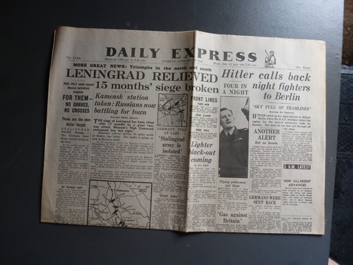 Ww2 original newspapers - newspapers, 1943