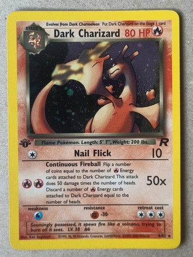 1st edition dark charizard - 1st,
