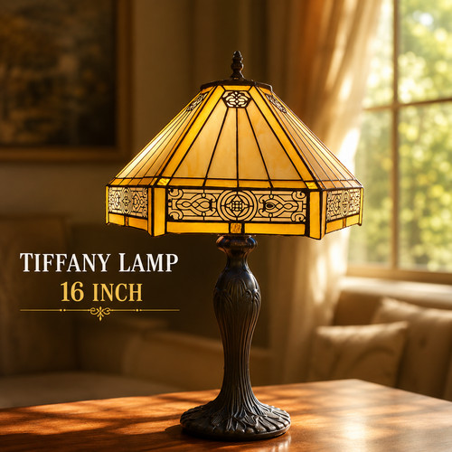 Inch tiffany yellow hexagon - 16,