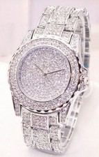 Women's Fashion Diamond Bling Watch Crystal Stainless Steel Strap Ladies Gifts