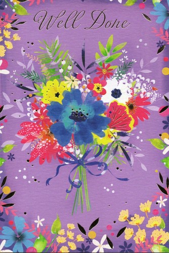 Well done greetings card - 'well,