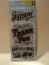 INKADINKADO CLEAR STAMPS - EXPRESS YOURSELF BNIP *LOOK*