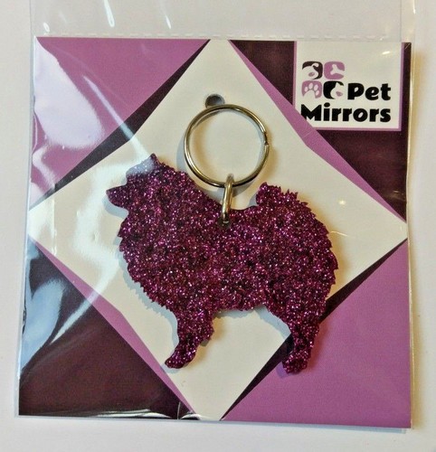 Glitter acrylic keeshond style - acrylic,