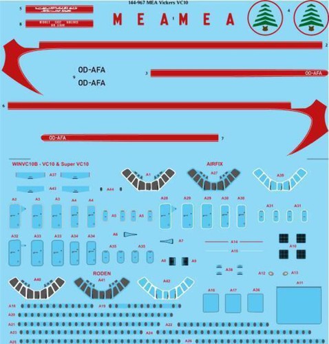 Decals ts144 967 - 26, ts144-967