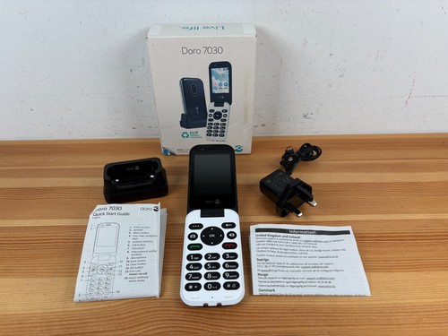 Doro 7030 flip mobile - doro, phone