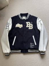 HWA X Blackbox Varsity Jacket In Drk Navy & Off White Excellent Condition Size L