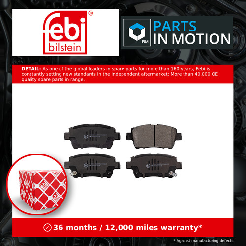 Brake pads set fits toyota - fits, mr2